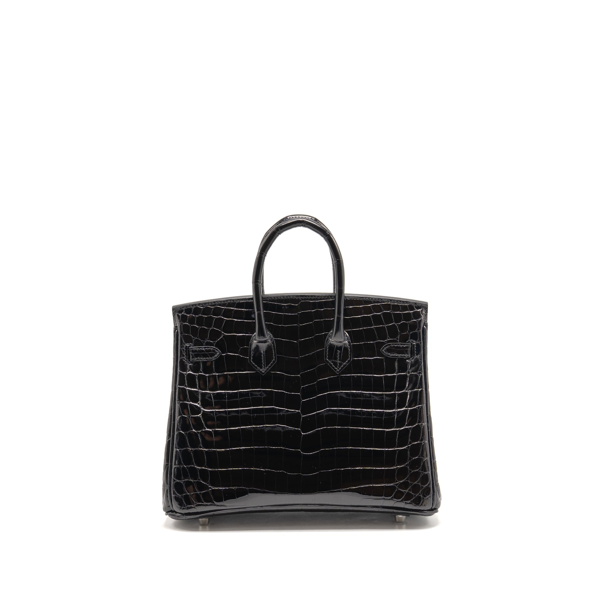 HERMES BIRKIN 25 CROCODILE NILOTICUS BLACK SHW