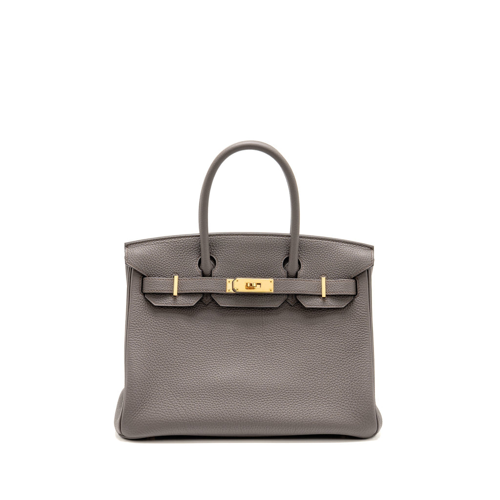 HERMES BIRKIN 30 TOGO GRIS ETAIN RGHW