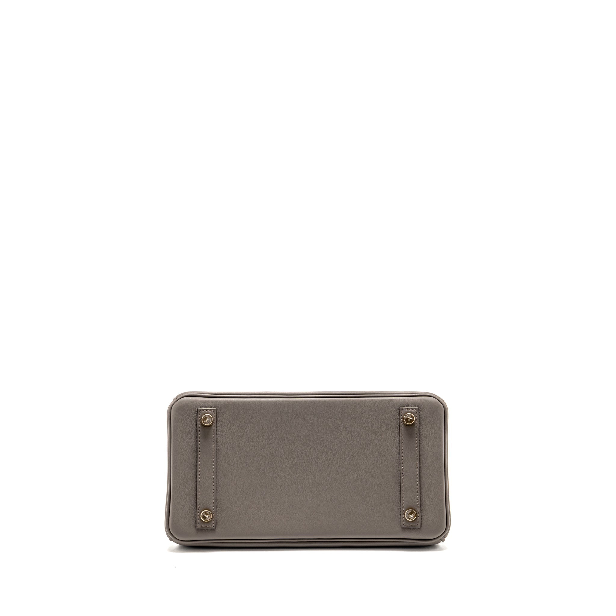 HERMES BIRKIN 25 SWIFT 8F GRIS ETAIN GHW