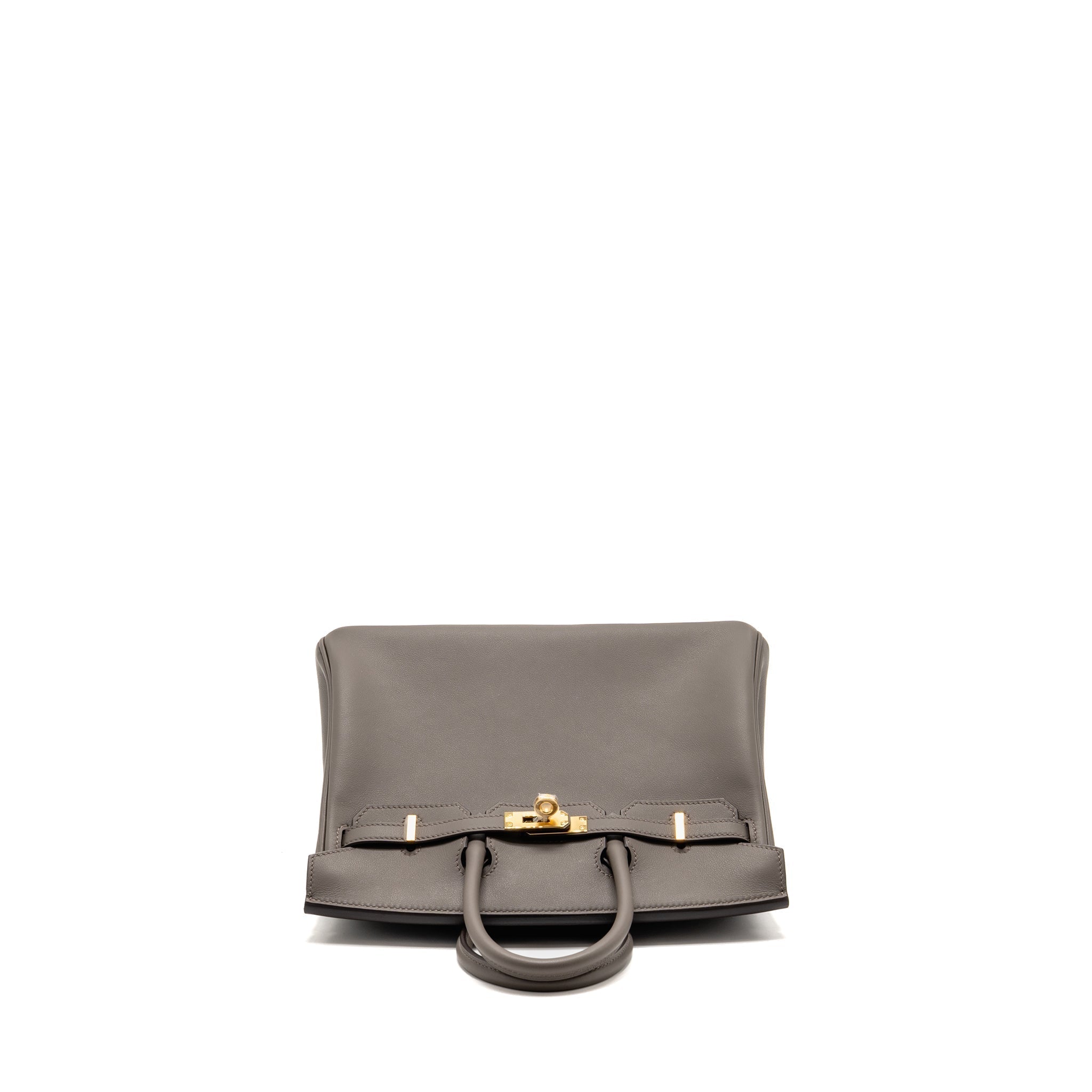 HERMES BIRKIN 25 SWIFT 8F GRIS ETAIN GHW