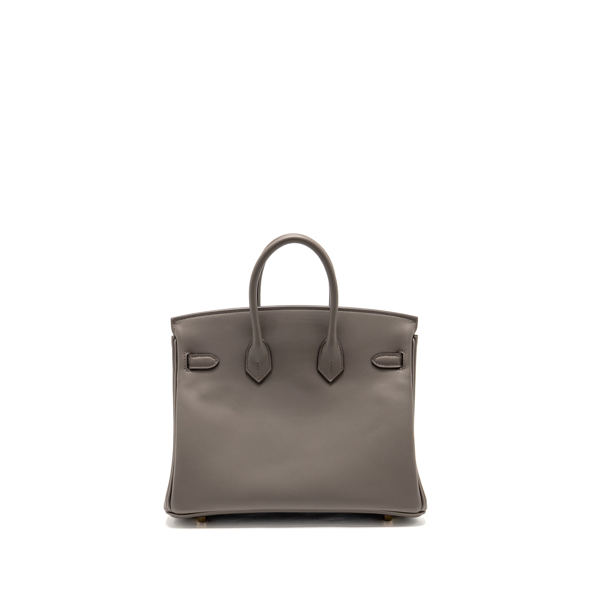 HERMES BIRKIN 25 SWIFT 8F GRIS ETAIN GHW
