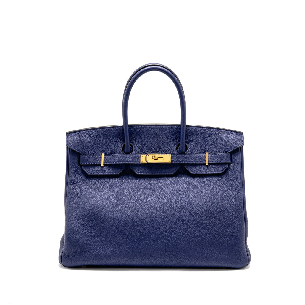 HERMES BIRKIN 35 TOGO BLUE GHW