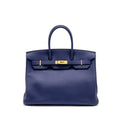 HERMES BIRKIN 35 TOGO BLUE GHW