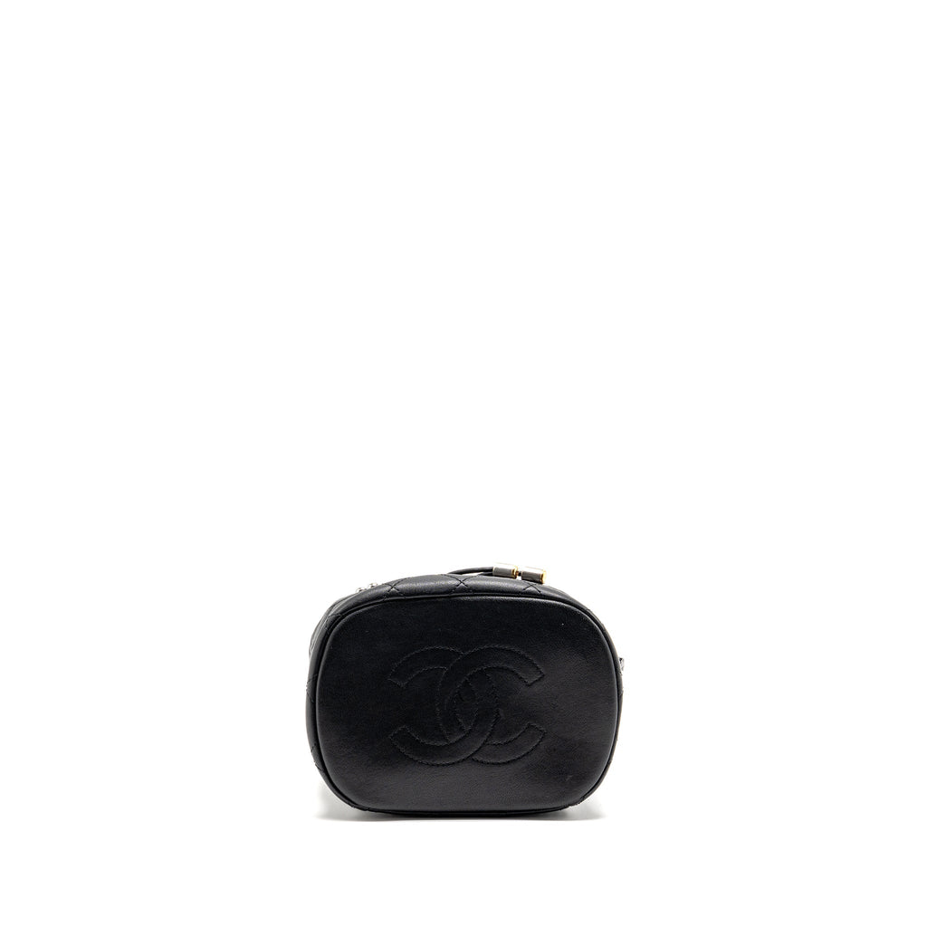 QUILTED METALLIC BUBBLE BACKPACK LAMBSKIN BLACK MULTICOLOUR HARDWARE