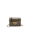 QUILTED MESSENGER FLAP BAG LAMBSKIN OLIVE GREEN MULTICOLOUR HARDWARE