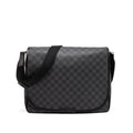 LARGE MESSENGER BAG DAMIER GRAPHITE CANVAS SHW