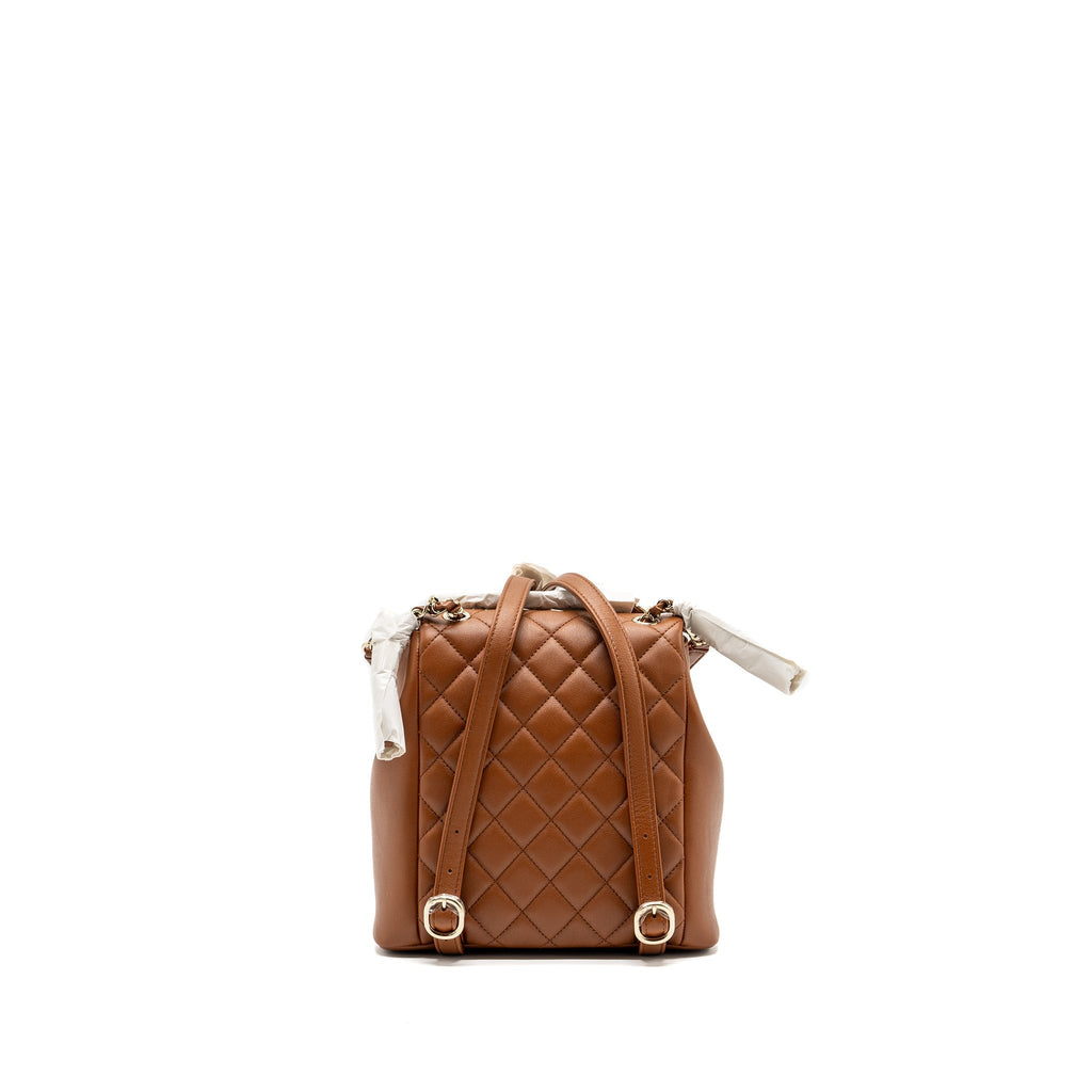 23A TRIPLE PACK BACKPACK CALFSKIN CARAMEL LGHW (MICROCHIP)