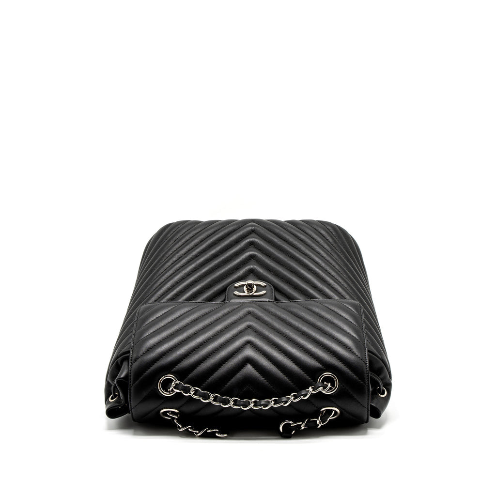 URBAN SPIRIT BACKPACK CHEVRON CALFSKIN BLACK SHW