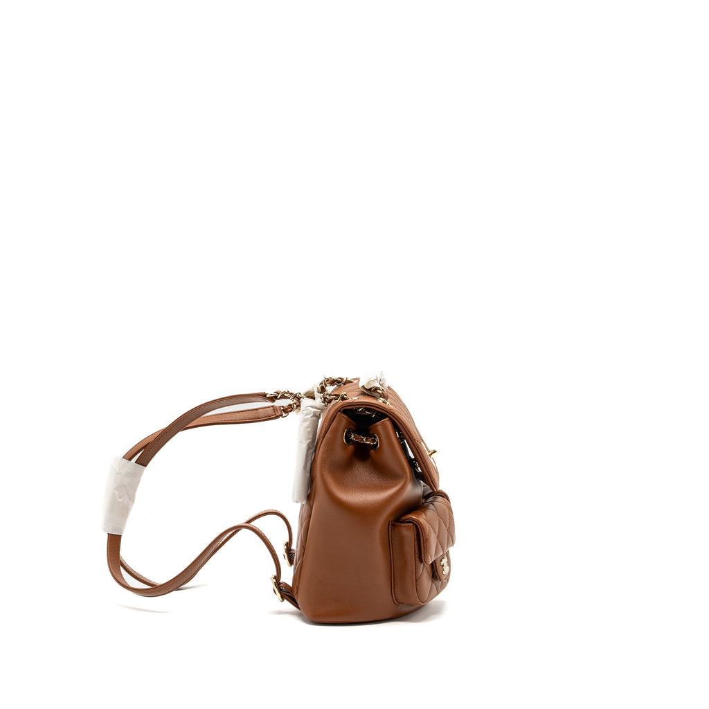 23A TRIPLE PACK BACKPACK CALFSKIN CARAMEL LGHW (MICROCHIP)