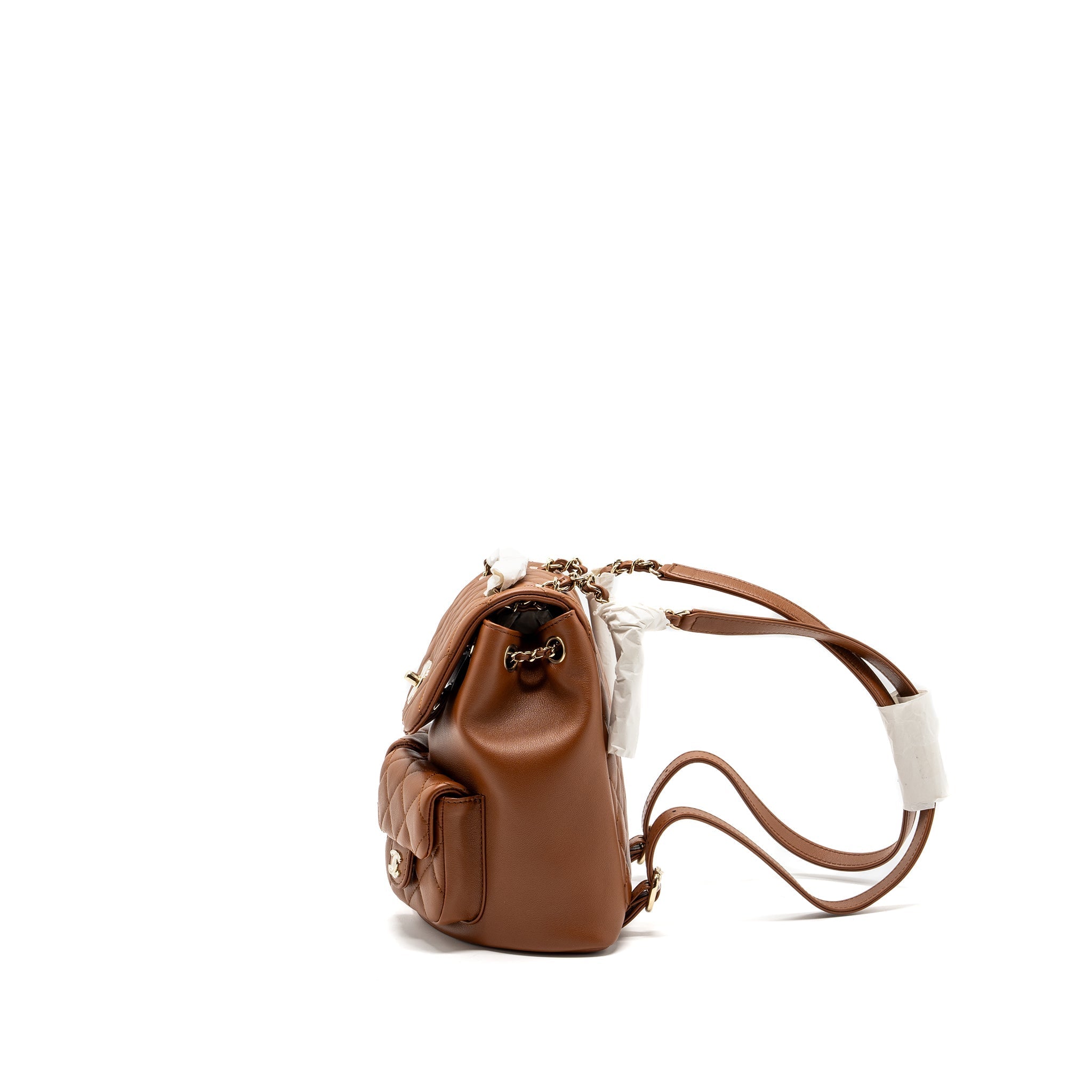 23A TRIPLE PACK BACKPACK CALFSKIN CARAMEL LGHW (MICROCHIP)