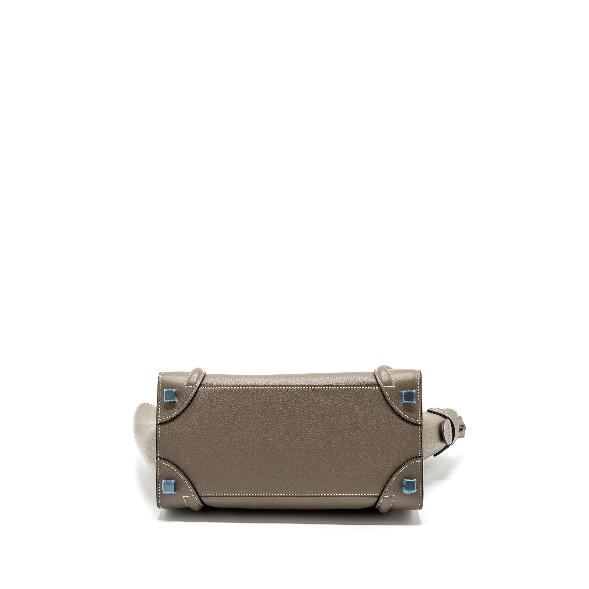 MICRO LUGGAGE BAG CALFSKIN GREY SHW