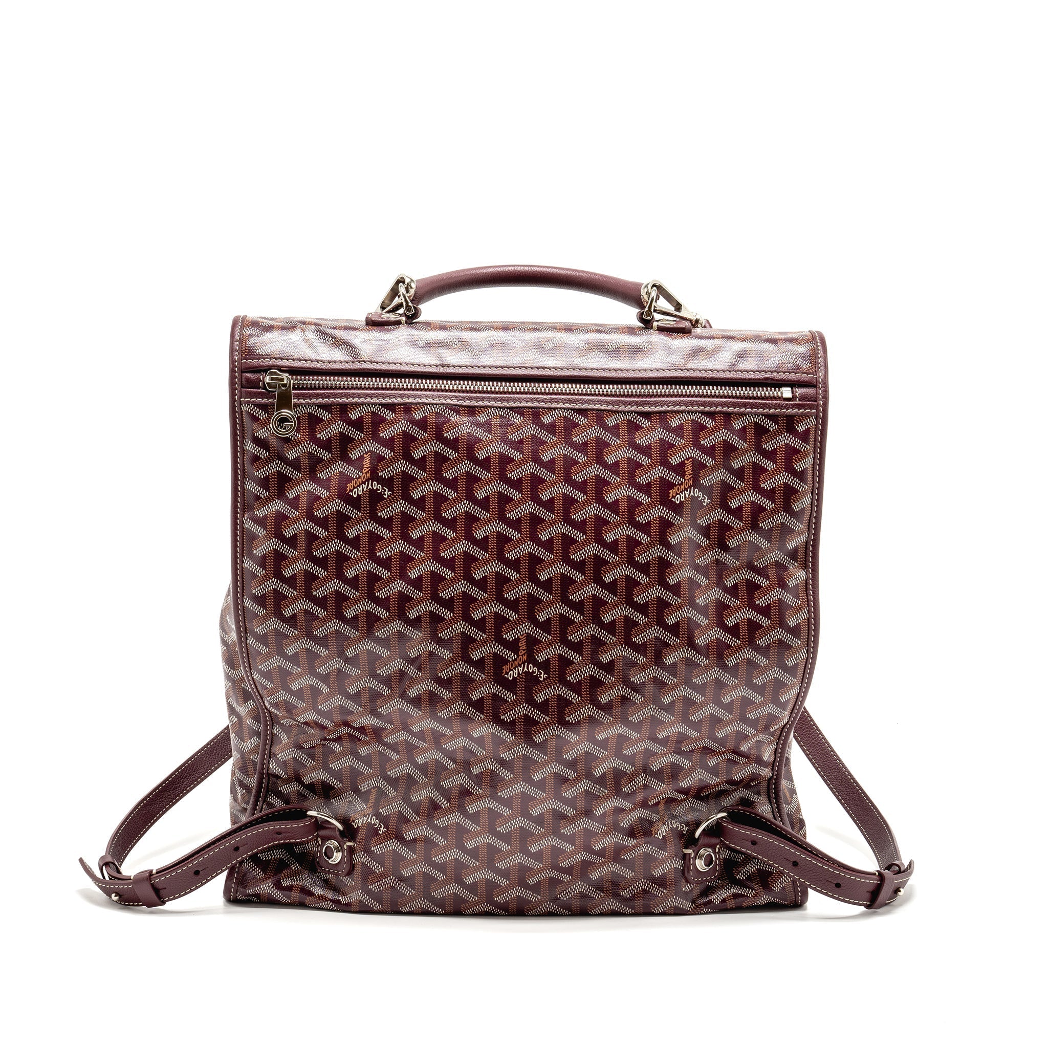 SAINT LEGER BACKPACK GOYARDINE CANVAS BURGUNDY SHW