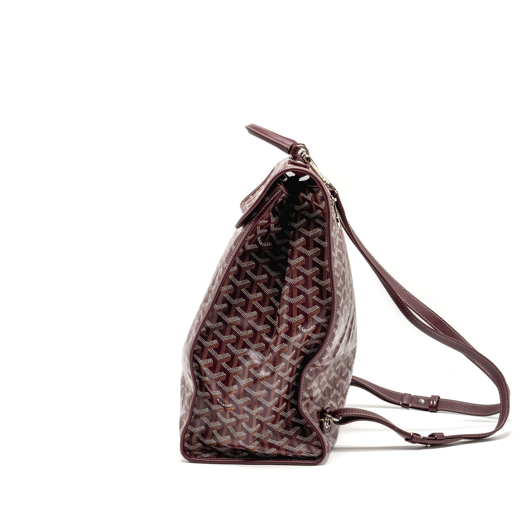 SAINT LEGER BACKPACK GOYARDINE CANVAS BURGUNDY SHW