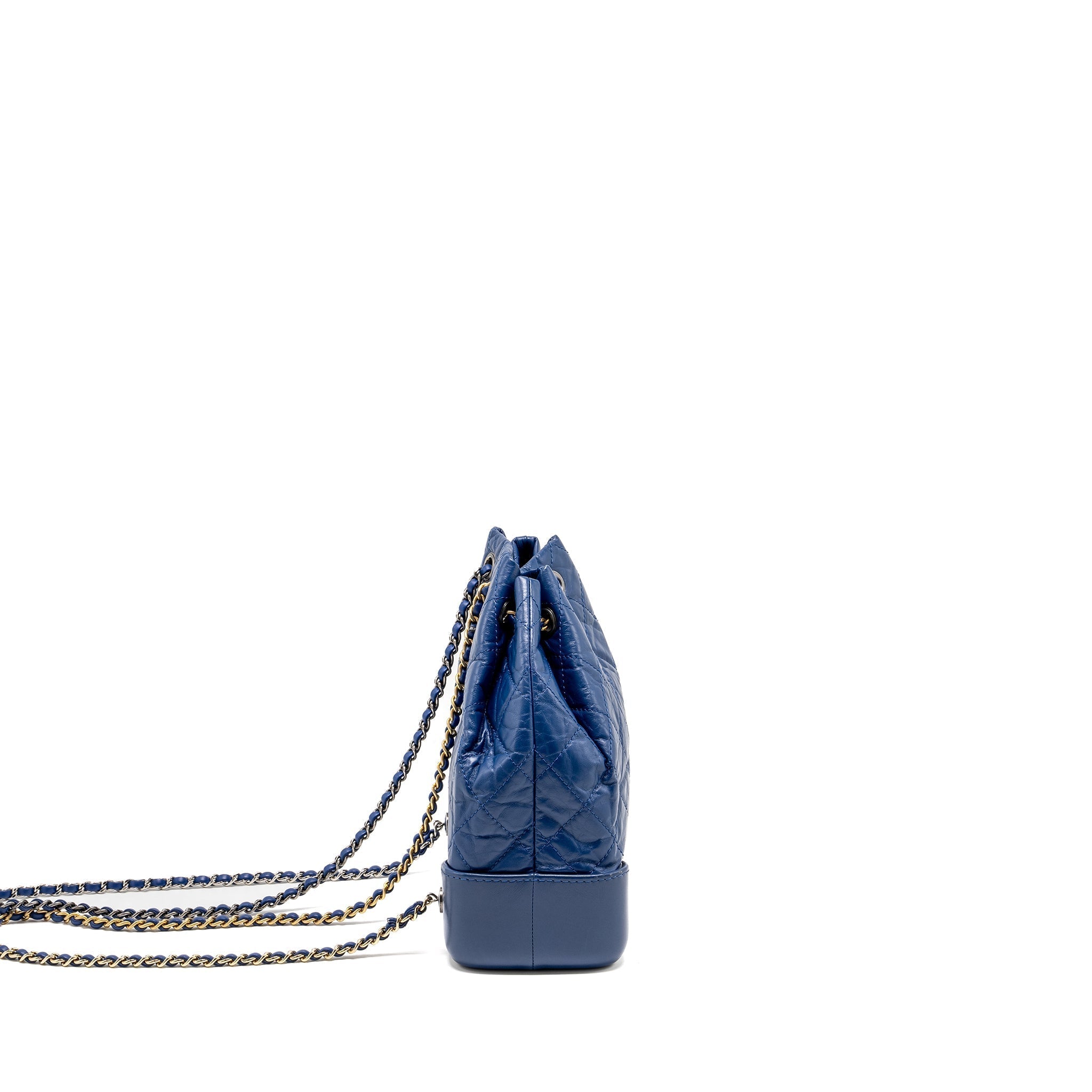 GABRIELLE BACKPACK AGED CALFSKIN BLUE MULTICOLOUR HARDWARE