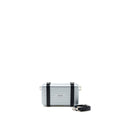 X RIMOWA CLUTCH TRUNK BAG ALUMINIUM / CALFSKIN SILVER / BLACK SHW