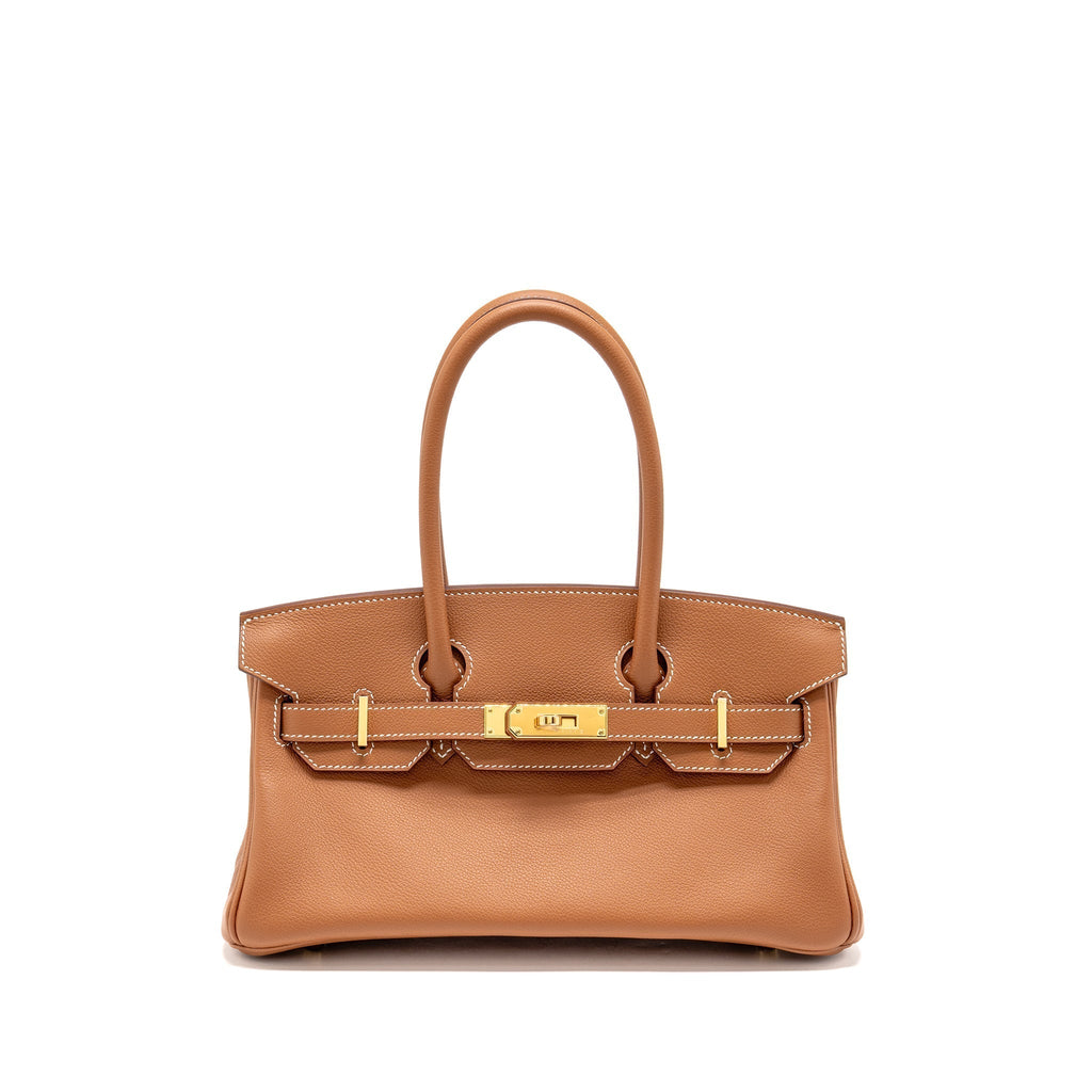 HERMES BIRKIN SHOULDER 29 EVERCOLOR GOLD GHW