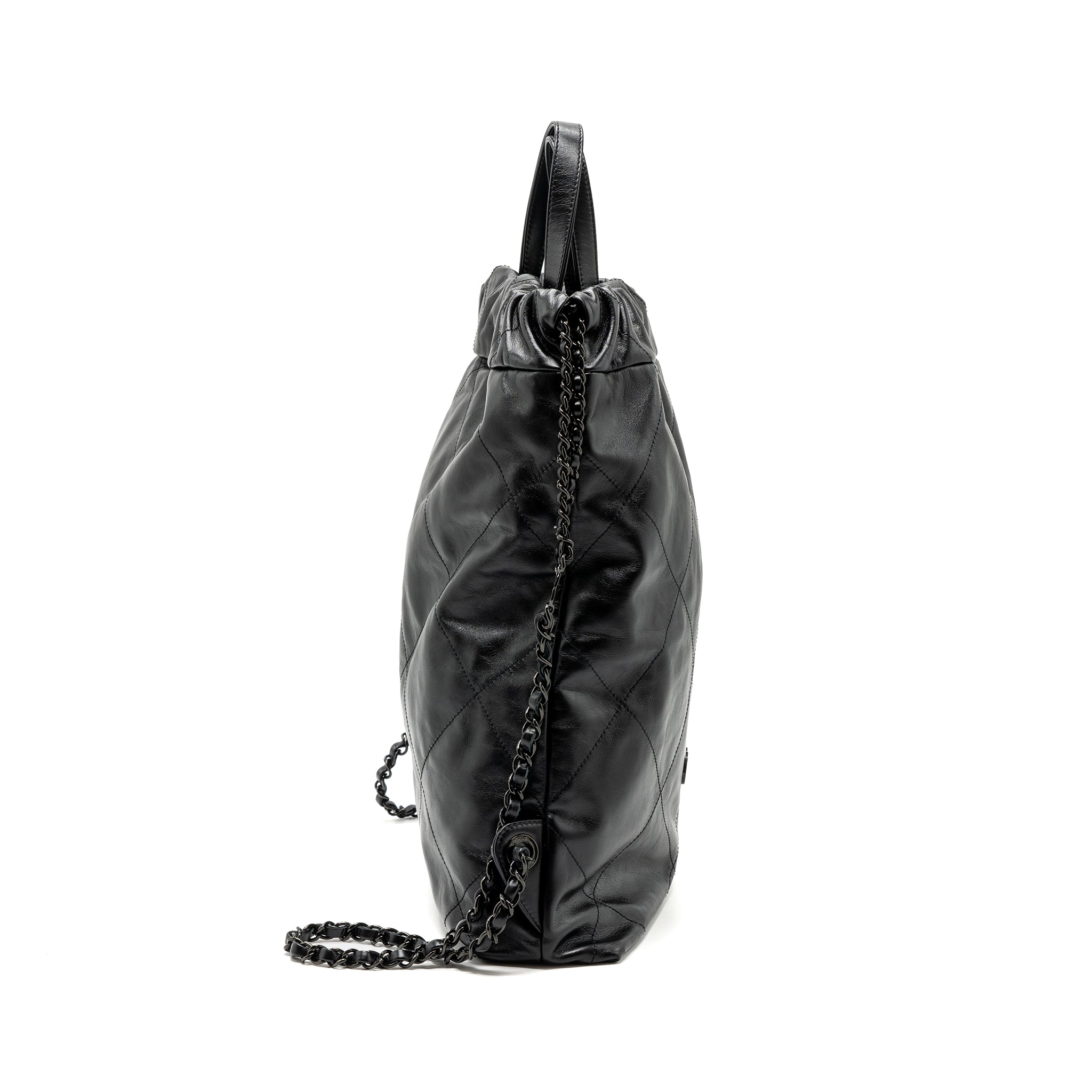 22 BACKPACK CALFSKIN SO BLACK / BLACK HARDWARE (MICROCHIP)
