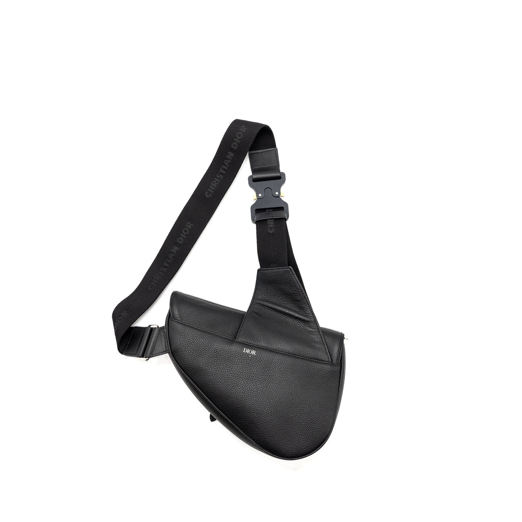 HOMME SADDLE BAG CALFSKIN BLACK SHW