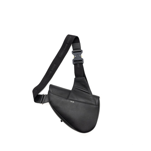 HOMME SADDLE BAG CALFSKIN BLACK SHW
