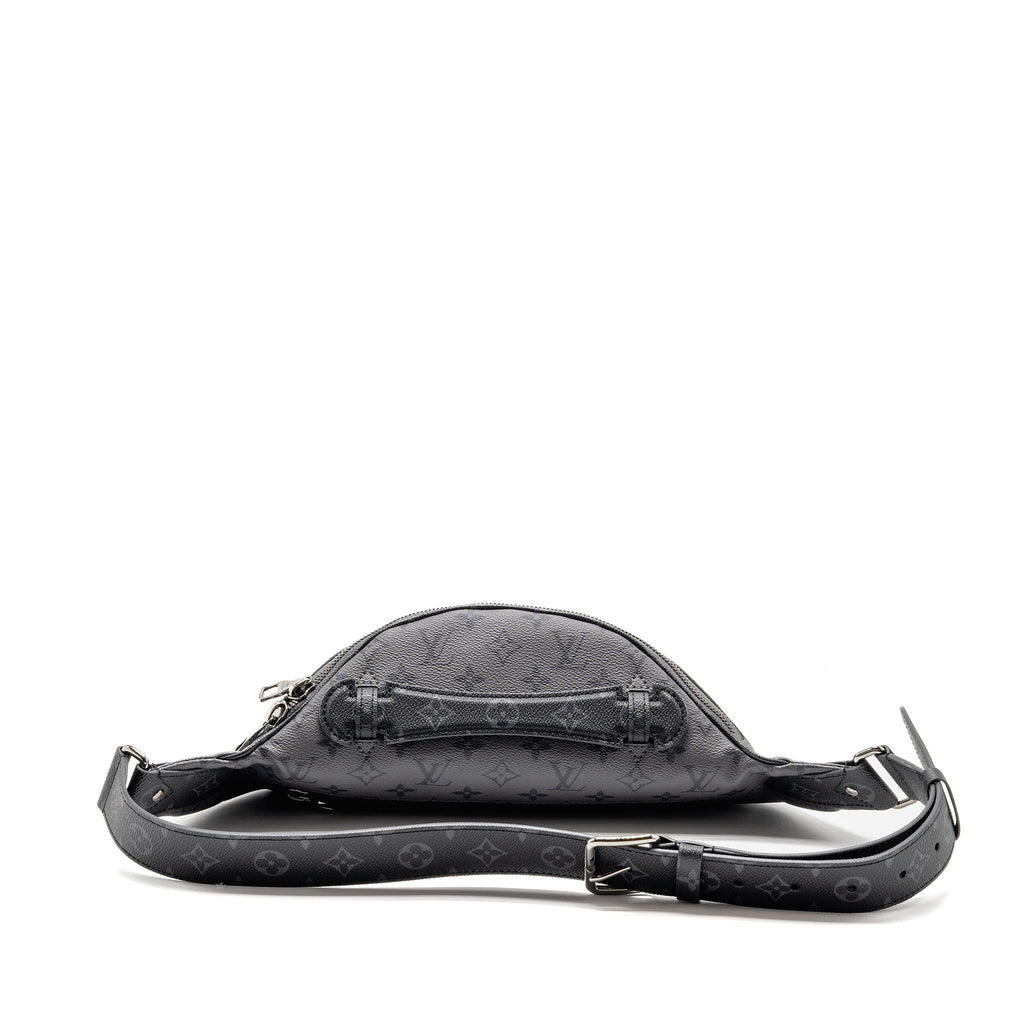 X YAYOI KUSAMA REVERSE MONOGRAM ECLIPSE MAXI BUMBAG CANVAS GREY/ MULTICOLOUR DARK SILVER HARDWARE