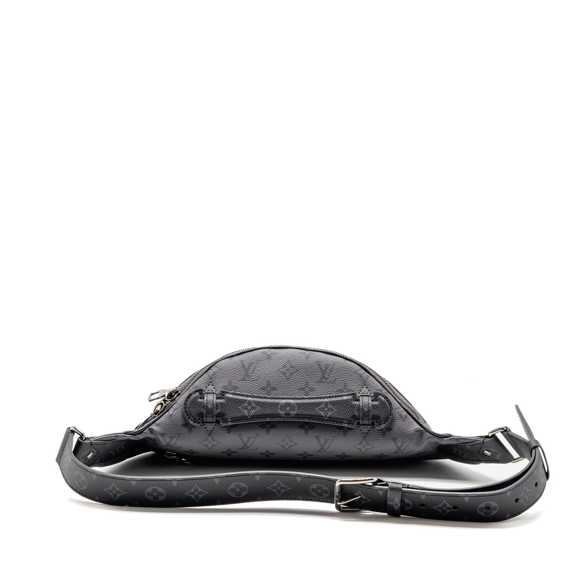 X YAYOI KUSAMA REVERSE MONOGRAM ECLIPSE MAXI BUMBAG CANVAS GREY/ MULTICOLOUR DARK SILVER HARDWARE