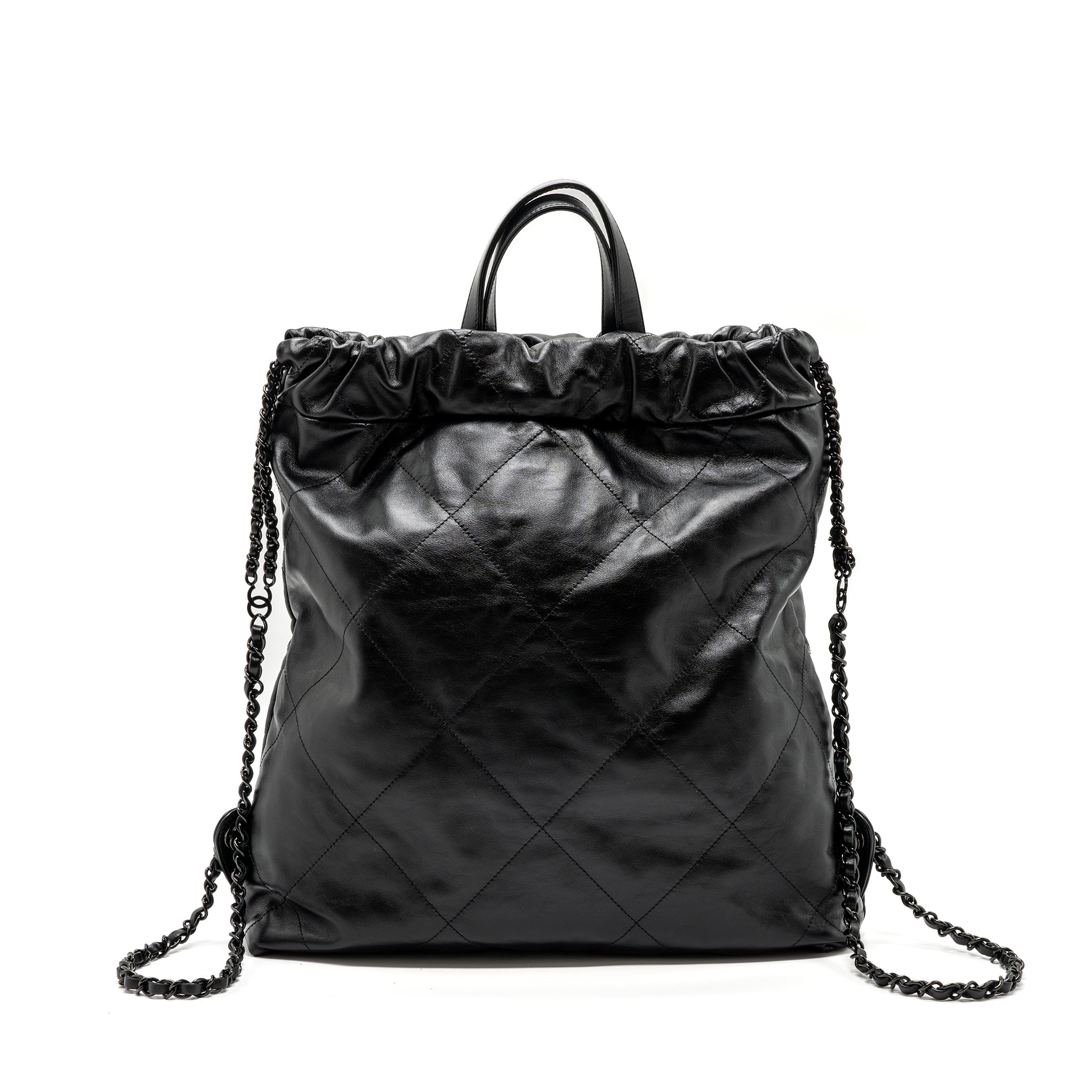 22 BACKPACK CALFSKIN SO BLACK / BLACK HARDWARE (MICROCHIP)