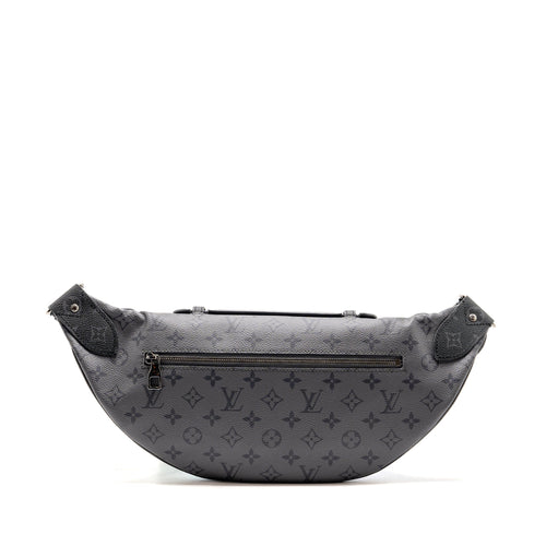 X YAYOI KUSAMA REVERSE MONOGRAM ECLIPSE MAXI BUMBAG CANVAS GREY/ MULTICOLOUR DARK SILVER HARDWARE