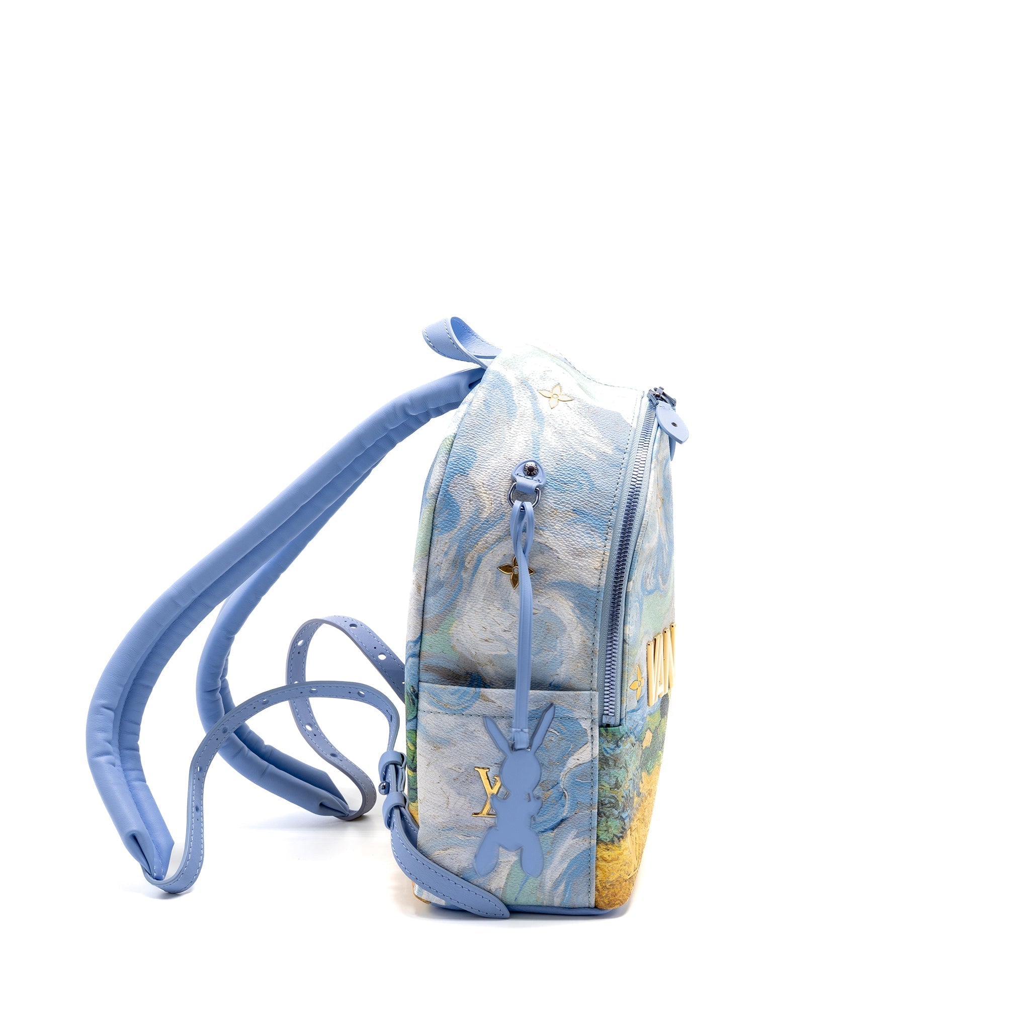 JEFF KOONS VAN GOGH PALM SPRINGS BACKPACK MONOGRAM MULTICOLOUR GHW