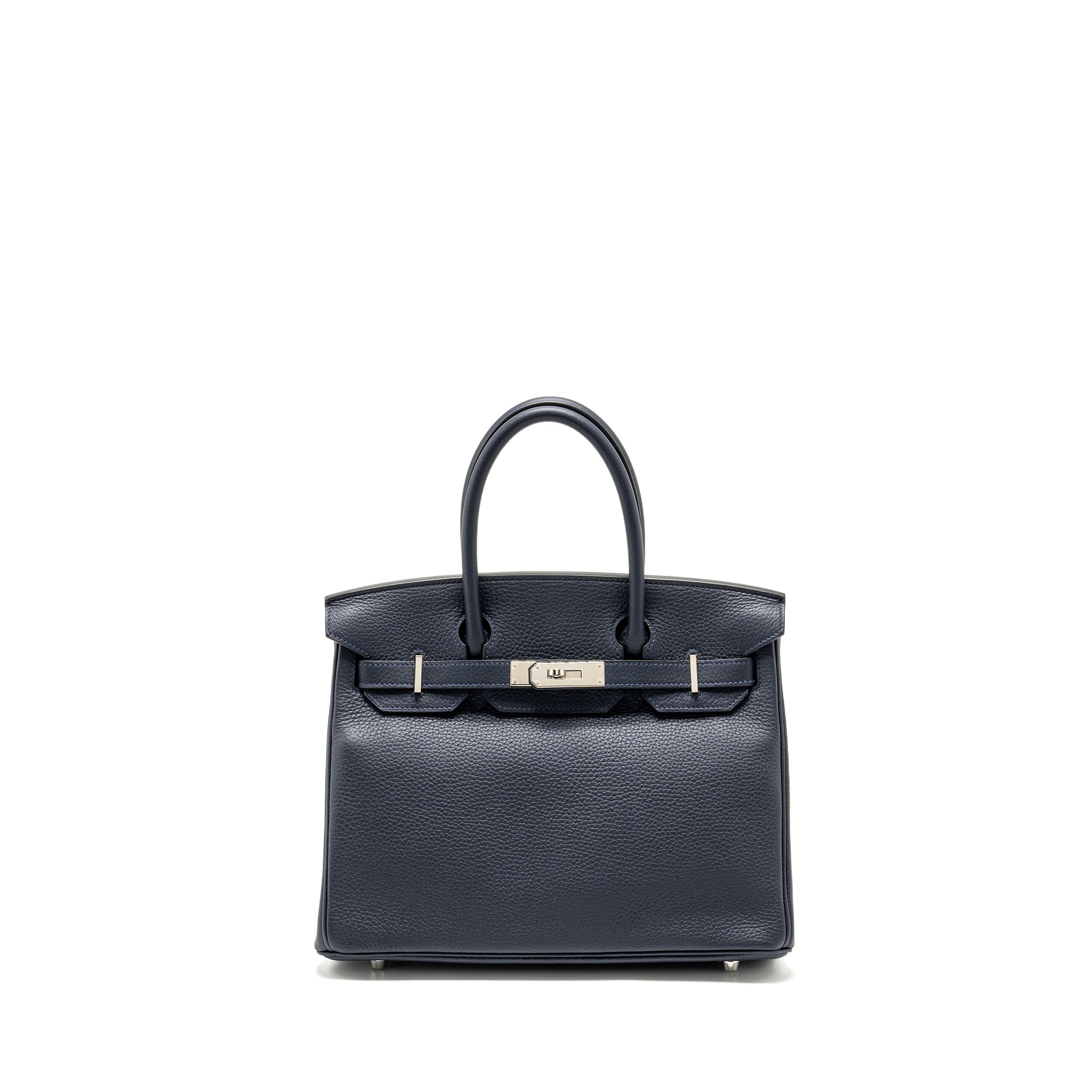 HERMES BIRKIN 30 CLEMENCE BLUE NUIT/ ROSE POURPRE SHW