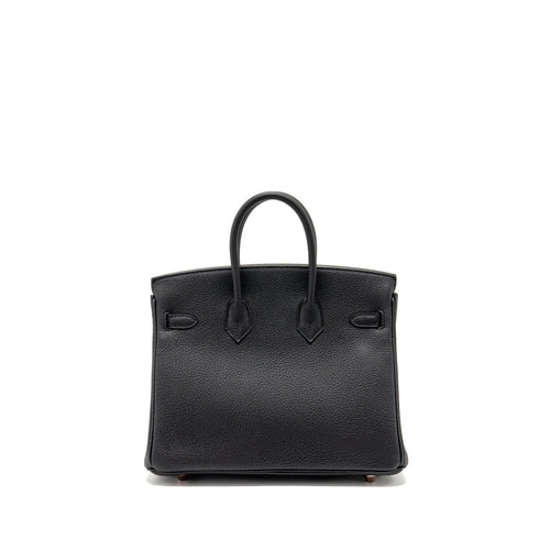 HERMES BIRKIN 25 TOGO BLACK RGHW
