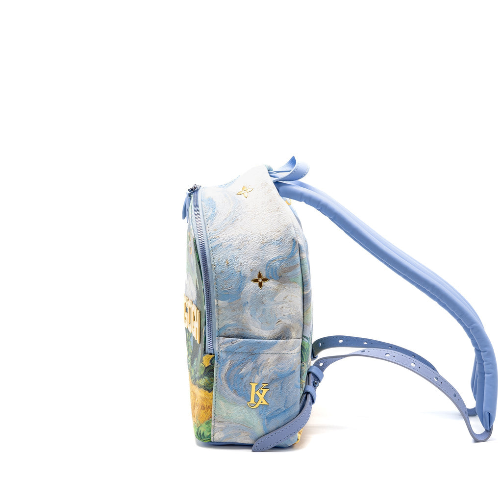 JEFF KOONS VAN GOGH PALM SPRINGS BACKPACK MONOGRAM MULTICOLOUR GHW