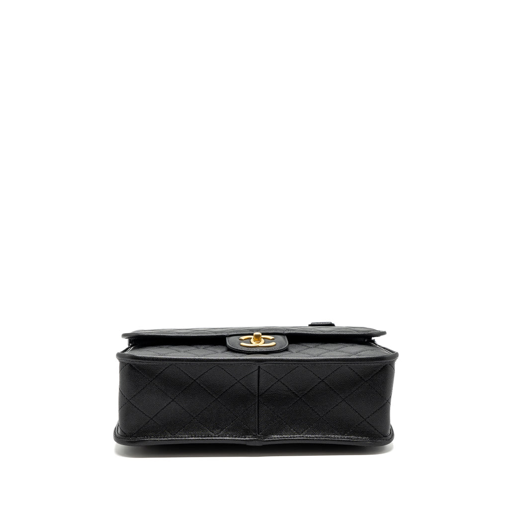 22K LARGE BACKPACK CAVIAR BLACK GHW(MICROCHIP)