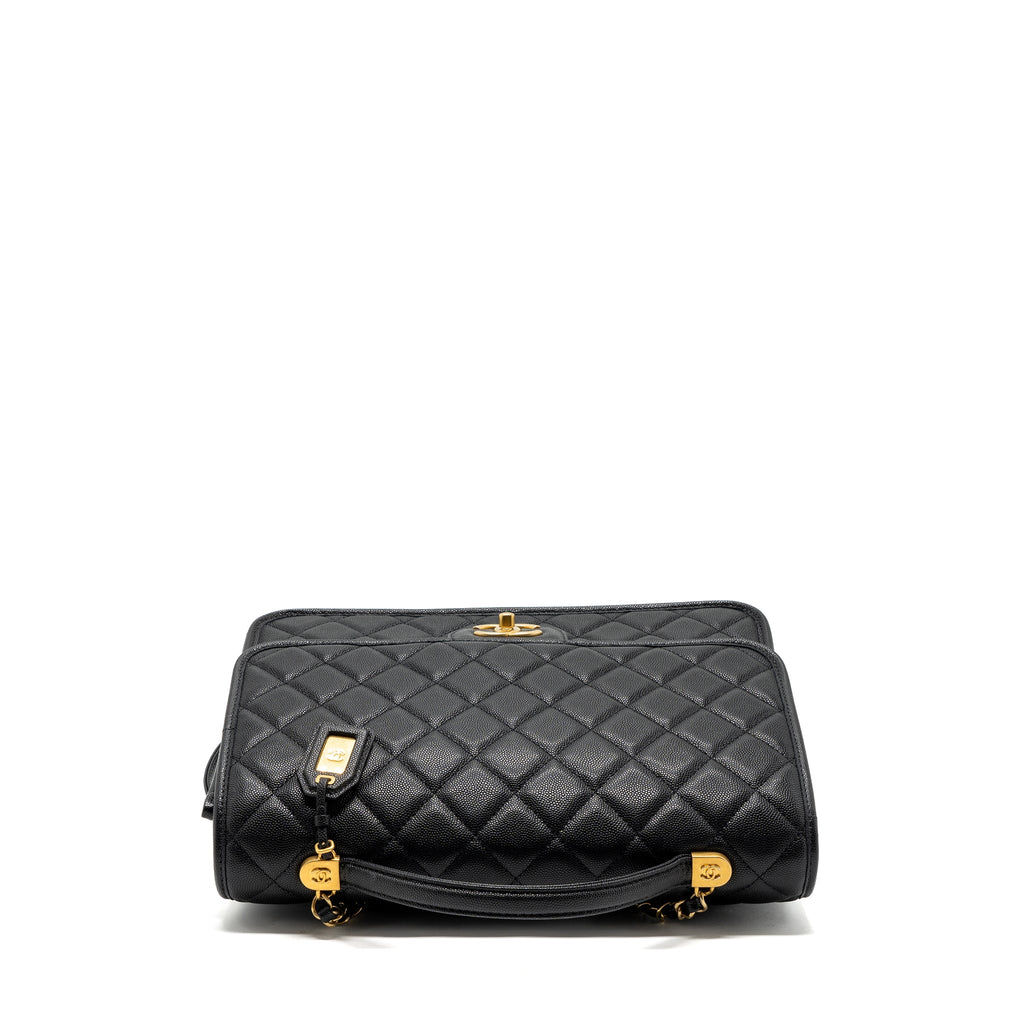 22K LARGE BACKPACK CAVIAR BLACK GHW(MICROCHIP)