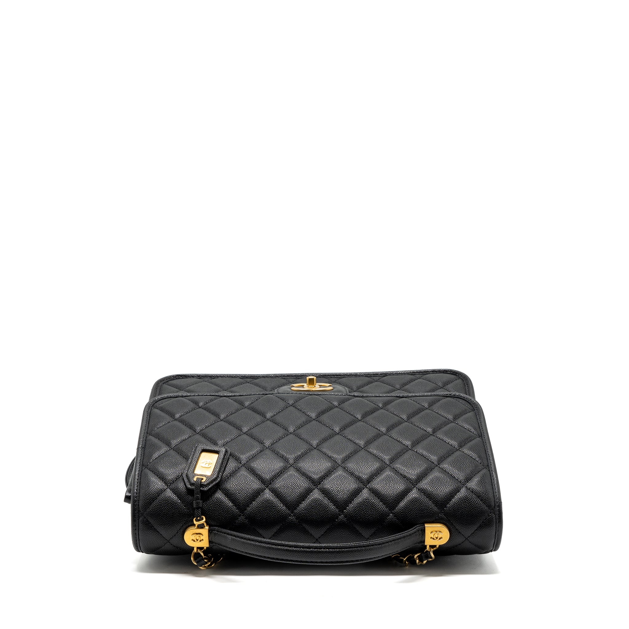 22K LARGE BACKPACK CAVIAR BLACK GHW(MICROCHIP)