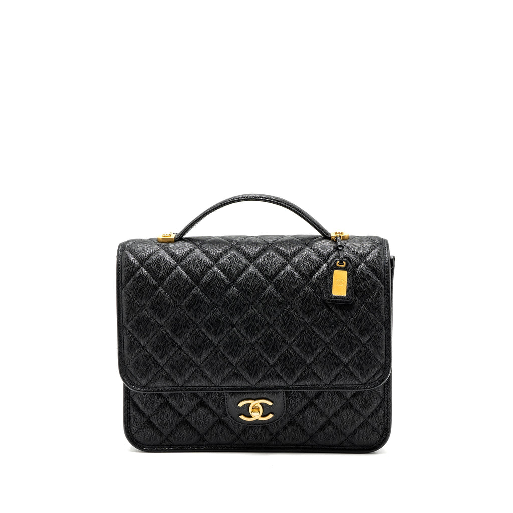 22K LARGE BACKPACK CAVIAR BLACK GHW(MICROCHIP)