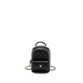 24P MINI BACKPACK/CROSSBODY BAG CAVIAR BLACK SHW (MICROCHIP)