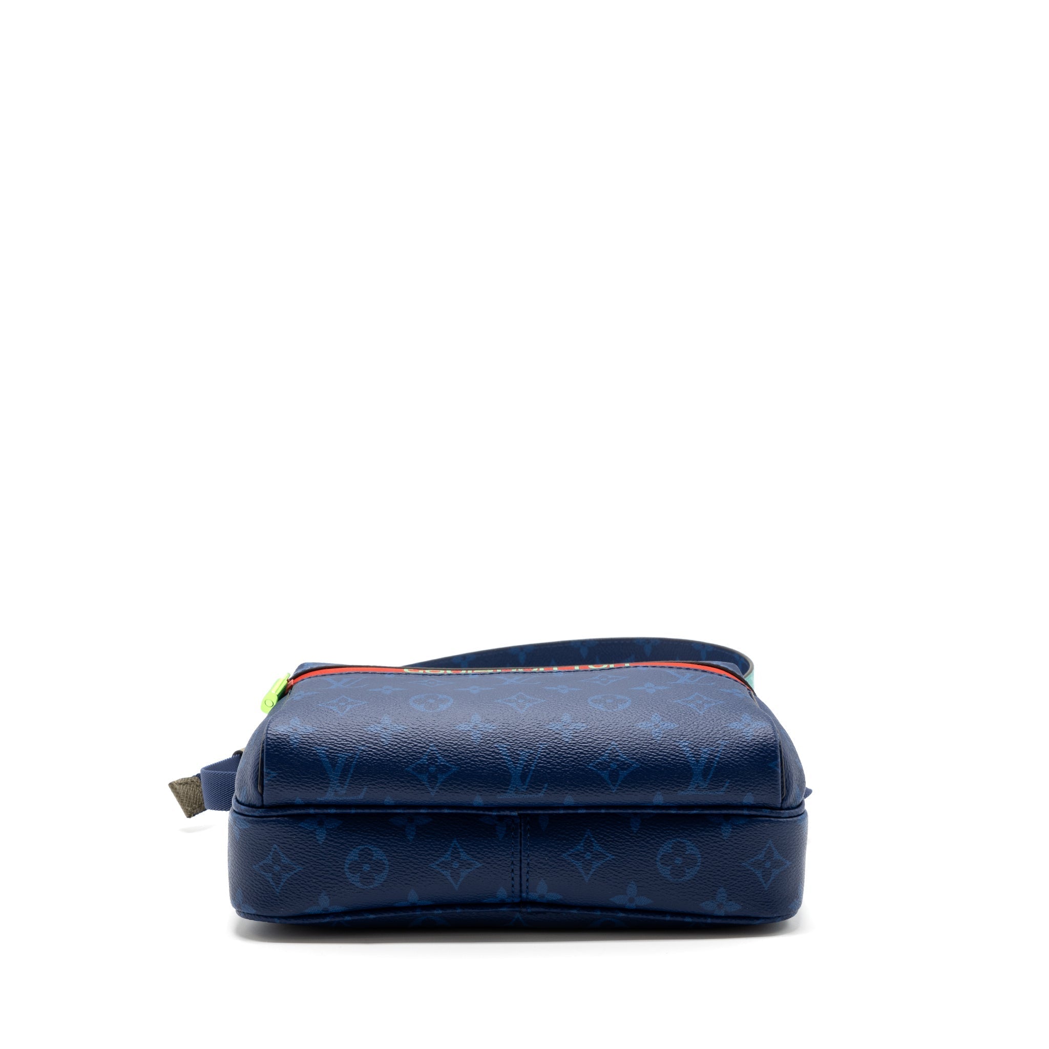 MESSENGER BAG MONOGRAM CANVAS PACIFIC BLUE/ MULTICOLOUR HARDWARE