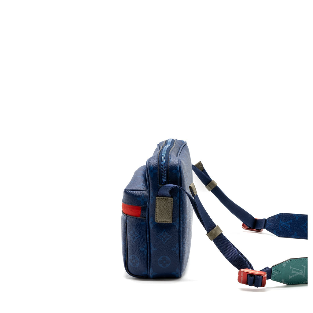 MESSENGER BAG MONOGRAM CANVAS PACIFIC BLUE/ MULTICOLOUR HARDWARE