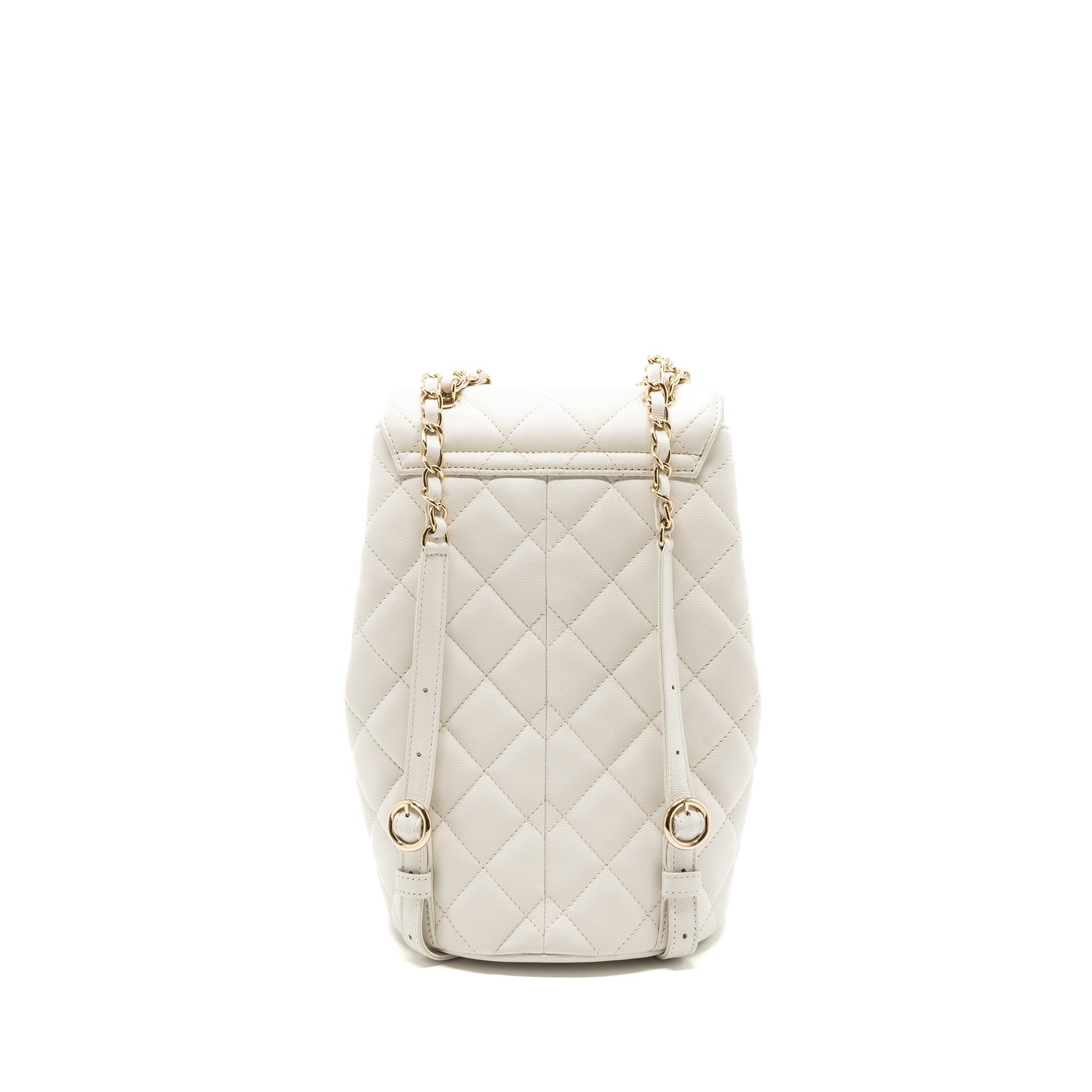22S MINI BACKPACK GRAINED CALFSKIN WHITE LGHW(MICROCHIP)