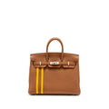 HERMES BIRKIN 25 OFFICER TOGO/SWIFT GOLD/AMBRE SHW
