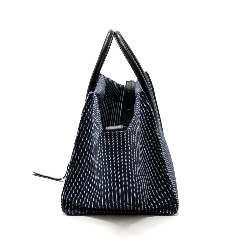 PHANTOM LUGGAGE BAG CANVAS /  LEATHER DARK BLUE / BLACK GHW