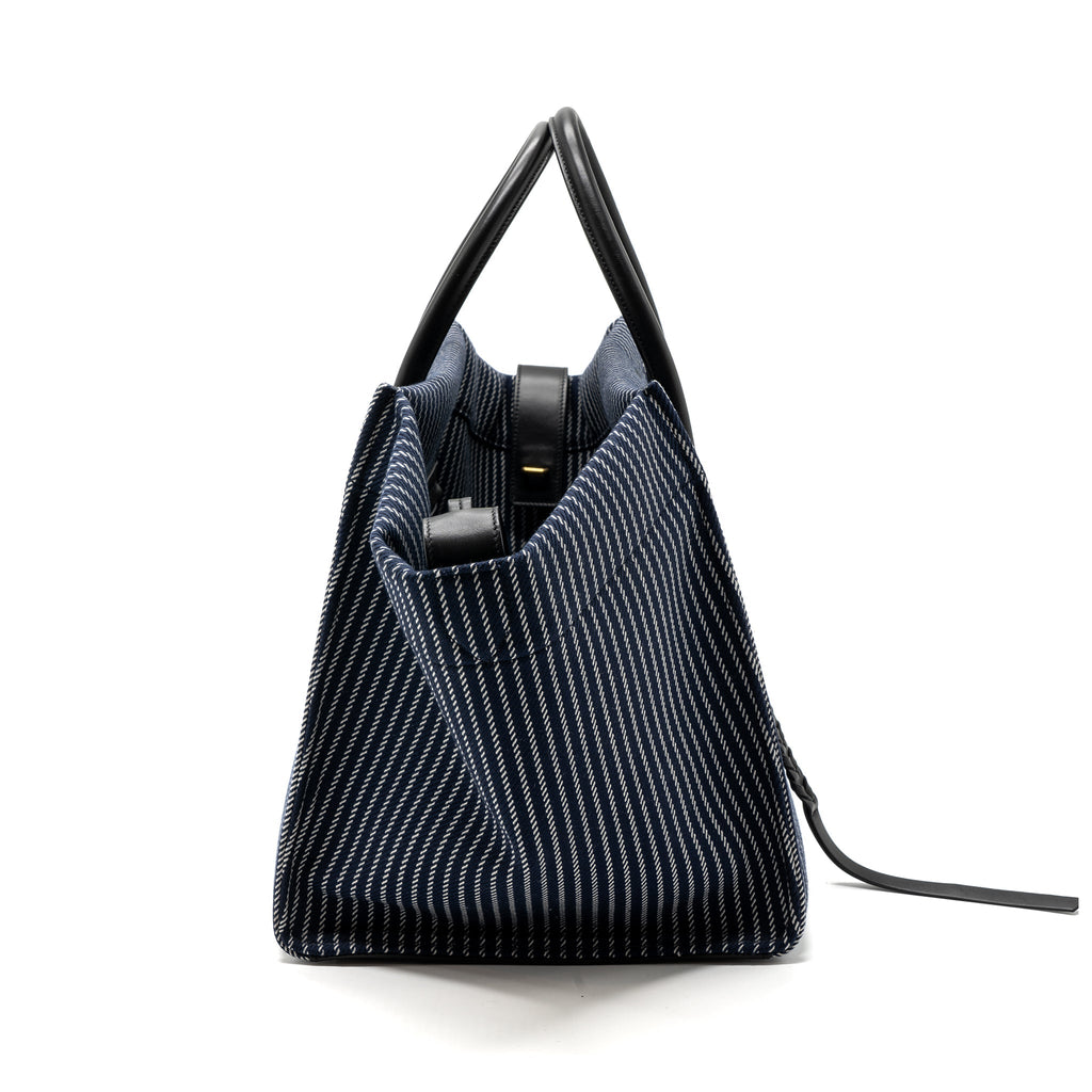 PHANTOM LUGGAGE BAG CANVAS /  LEATHER DARK BLUE / BLACK GHW