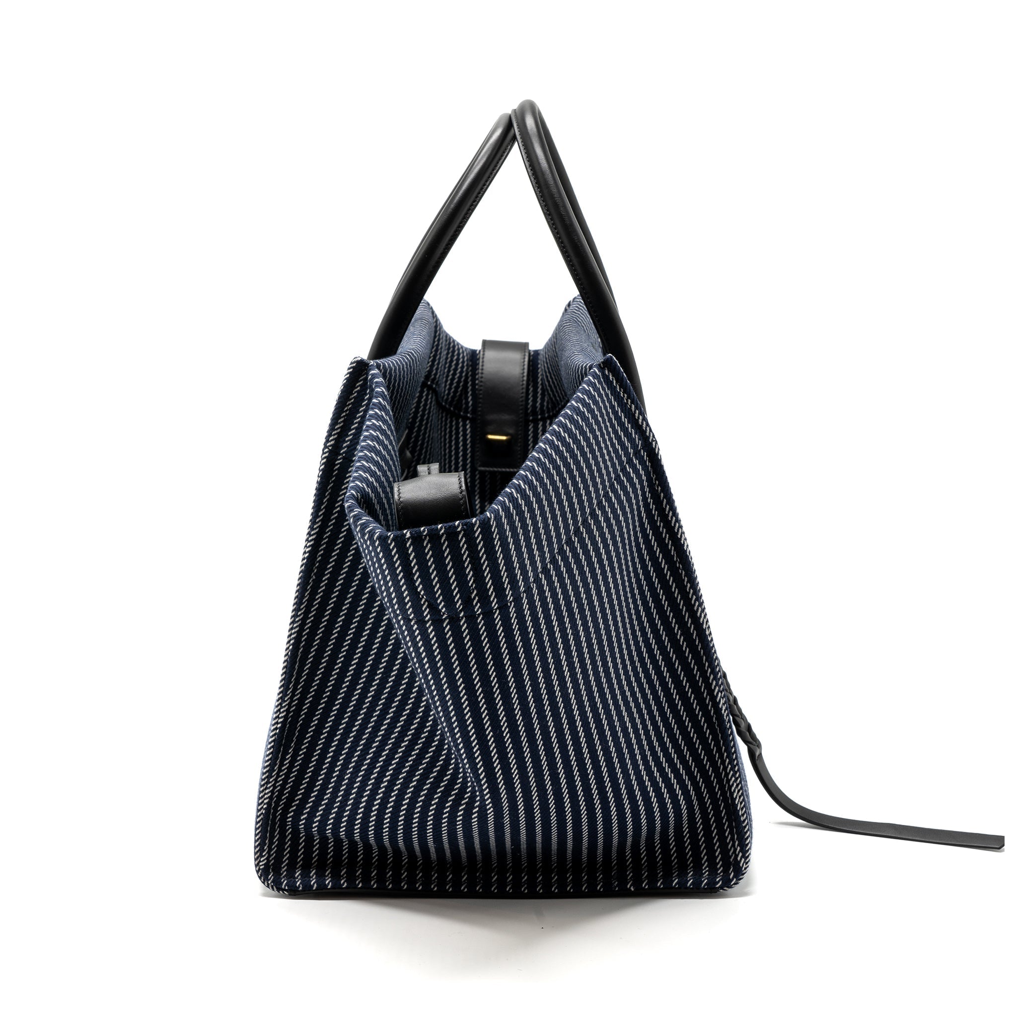 PHANTOM LUGGAGE BAG CANVAS /  LEATHER DARK BLUE / BLACK GHW