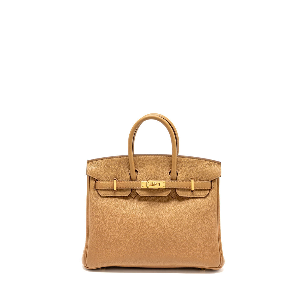 HERMES BIRKIN 25 TOGO BISCUIT GHW