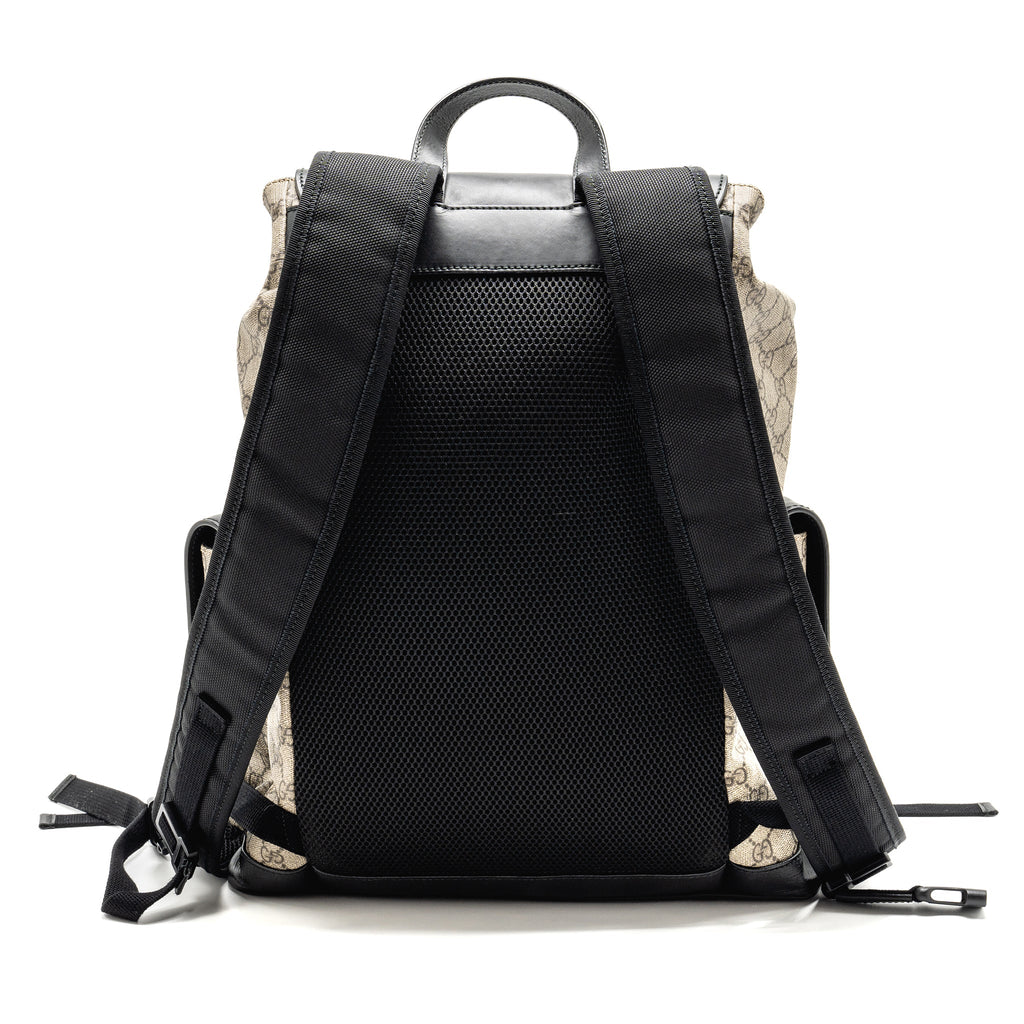 SOFT DOUBLE BUCKLE BACKPACK GG SUPREME CANVAS SHW