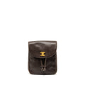 VINTAGE FLAP BACKPACK CAVIAR BROWN GHW