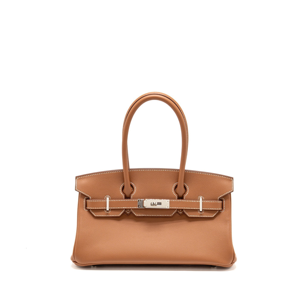 HERMES BIRKIN SHOULDER 29 EVERCOLOR GOLD SHW