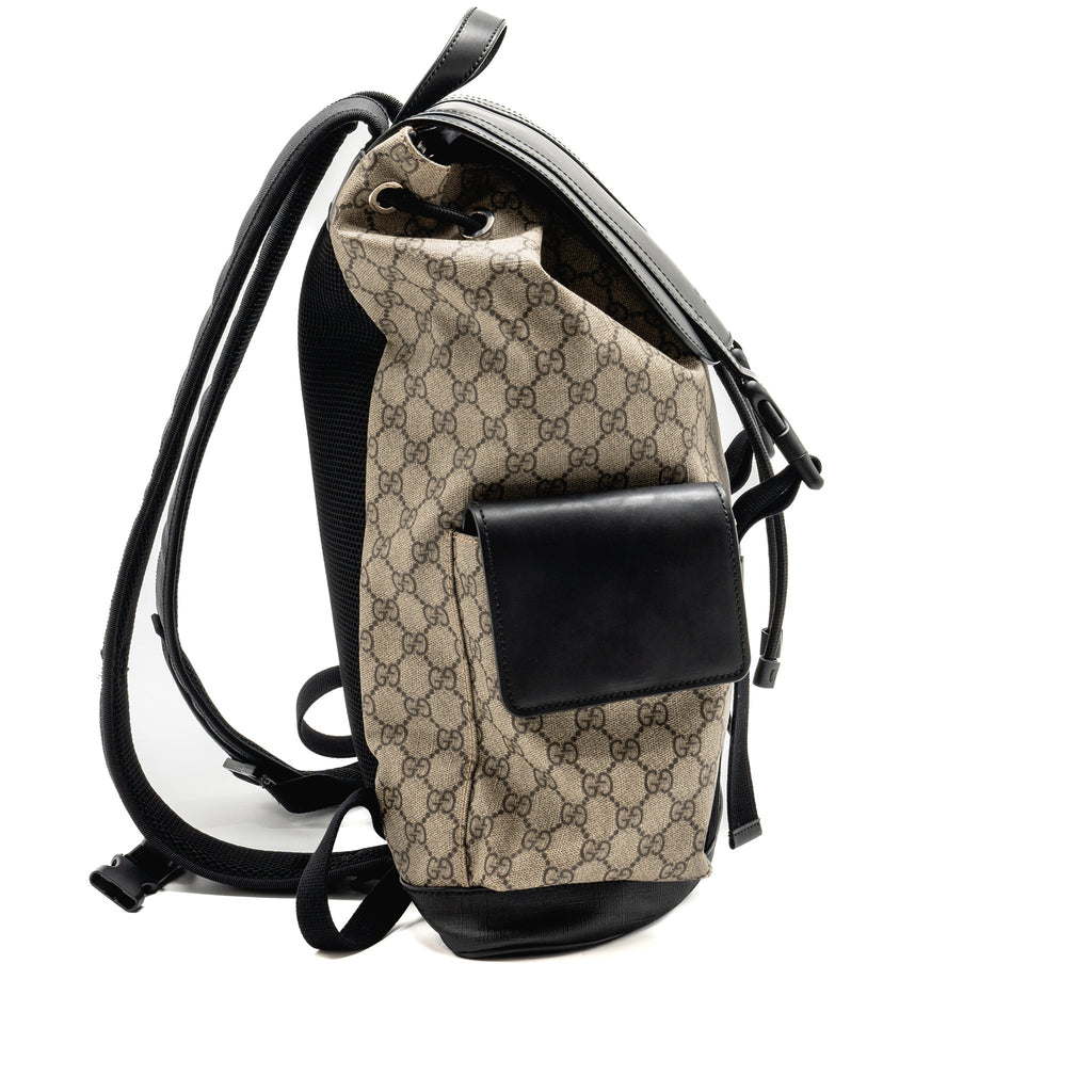 SOFT DOUBLE BUCKLE BACKPACK GG SUPREME CANVAS SHW