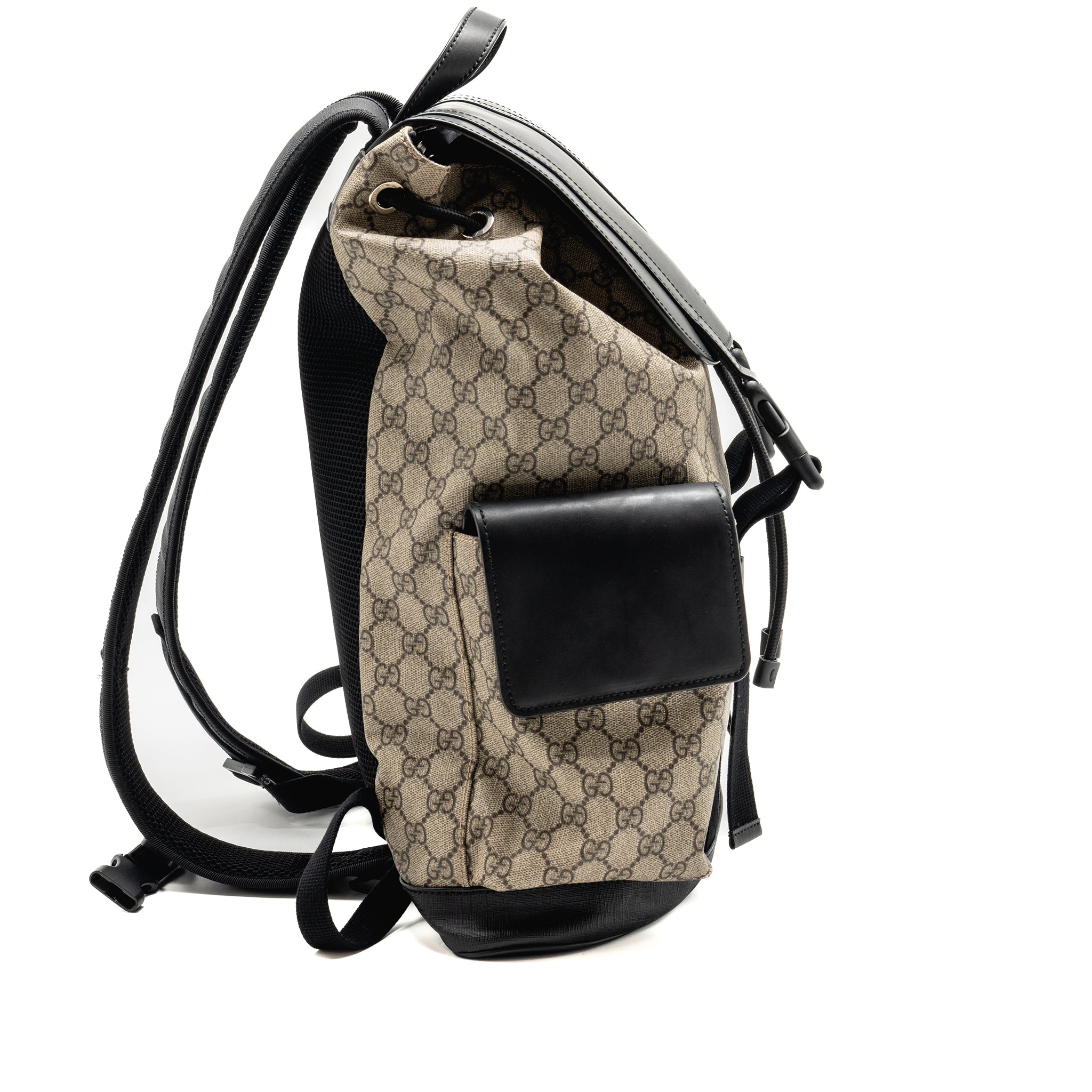 SOFT DOUBLE BUCKLE BACKPACK GG SUPREME CANVAS SHW