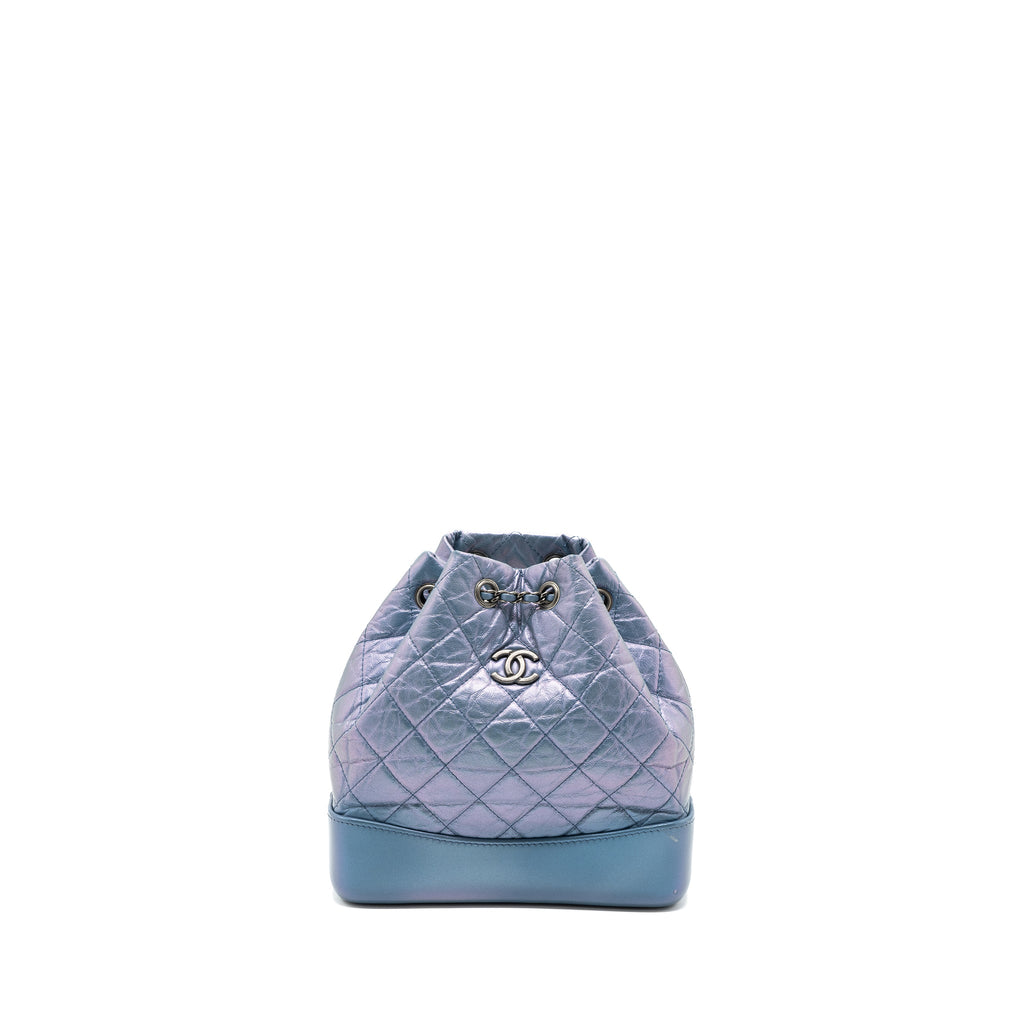 SMALL GABRIELLE BACKPACK CALFSKIN IRIDESCENT PURPLE MULTICOLOUR HARDWARE